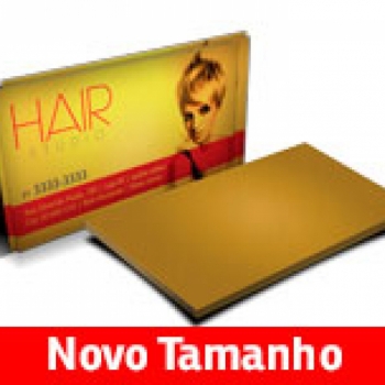 imagem Cartões De Visita 500 und Papeis Especiais Gold Master 300g frente